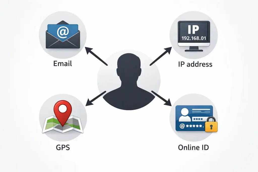 Données personnelles définition : email, adresse IP et localisation permettant l’identification