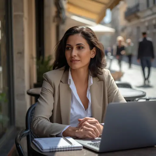 Portrait de Nadia Benkacem, responsable SEO du site Risques Numériques