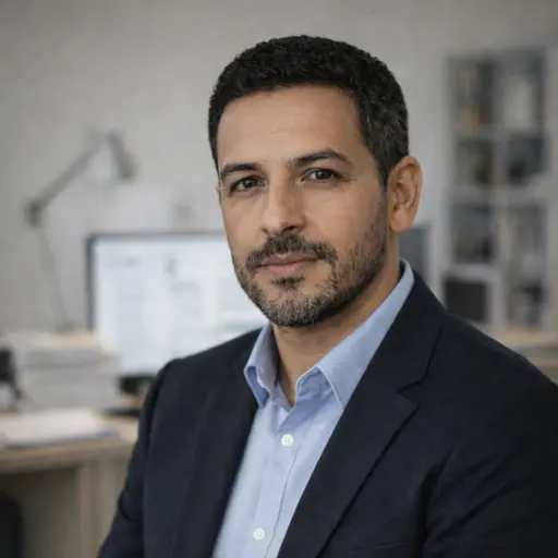 Portrait de Sofiane Guillaume, directeur de la publication de Risques Numériques